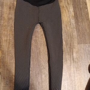 Chic Kids Black and Gray Geometric Leggings